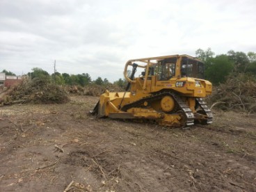 Caterpillar D6T for heavy dirt moving and extremely thick land clearing