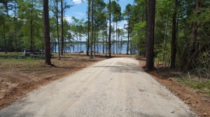 Graded gravel road